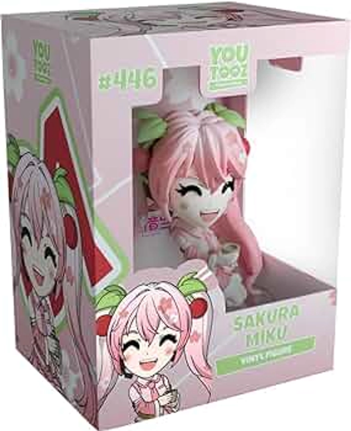 Youtooz Sakura Hatsune Miku Figure, 3.6" inch Sakura Miku Vinyl Figure, Collectible Hatsune Miku Figurine, Anime Inspired by Youtooz Music Collection