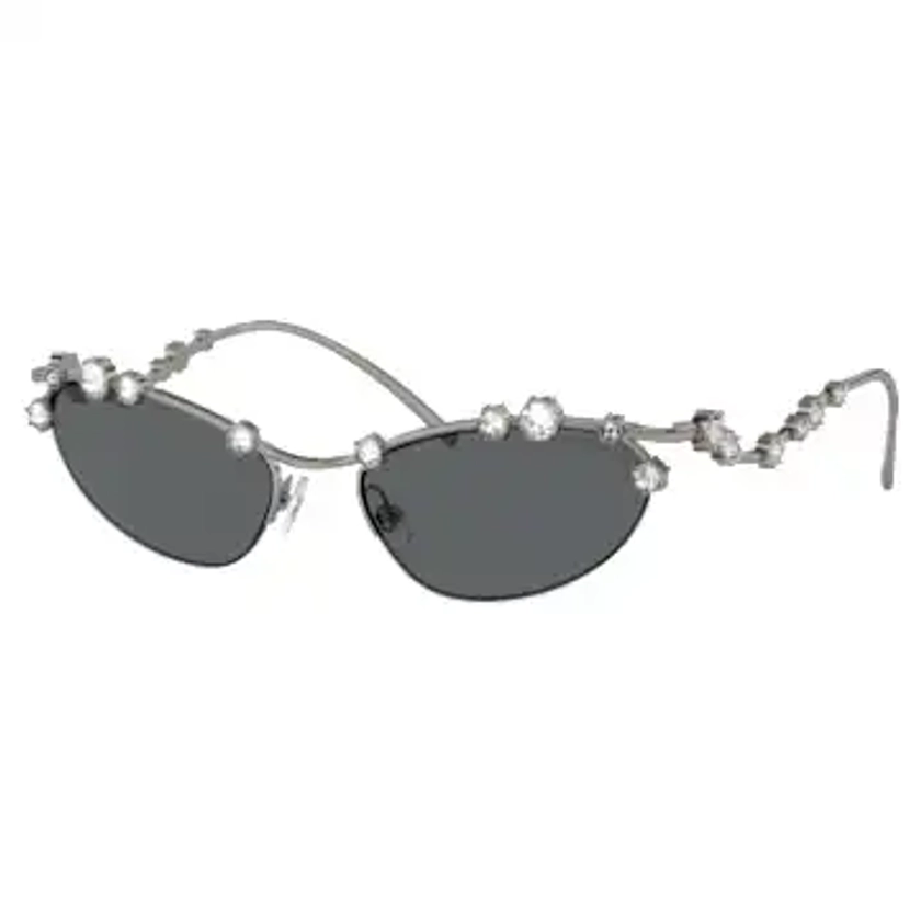 Lunettes de soleil, Style Cat-eye, SKU001, Ton argenté par SWAROVSKI