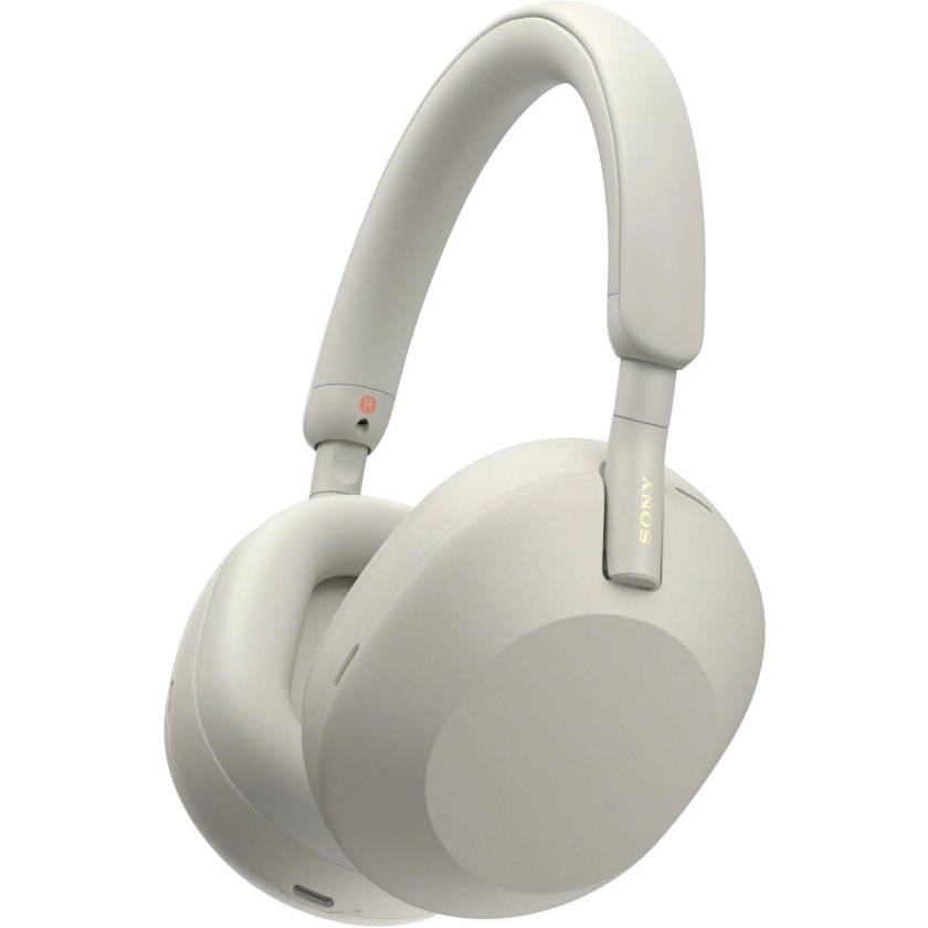 Sony WH-1000XM5 Premium Noise Cancelling Wireless Over-Ear Headphones (Silver)