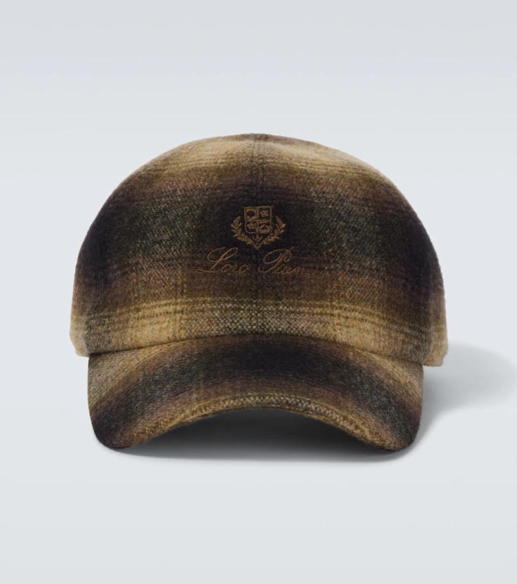 Logo checked baseball cap in brown - Loro Piana | Mytheresa