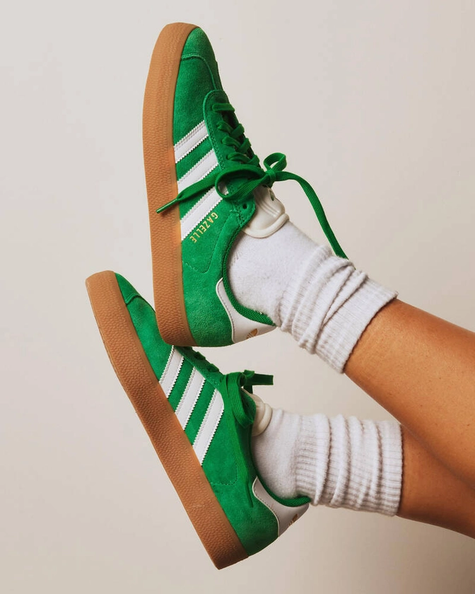 Shop adidas Womens Gazelle ADV Shoes In Green/ftwr White/gold Met - Fast Shipping & Easy Returns - City Beach Australia