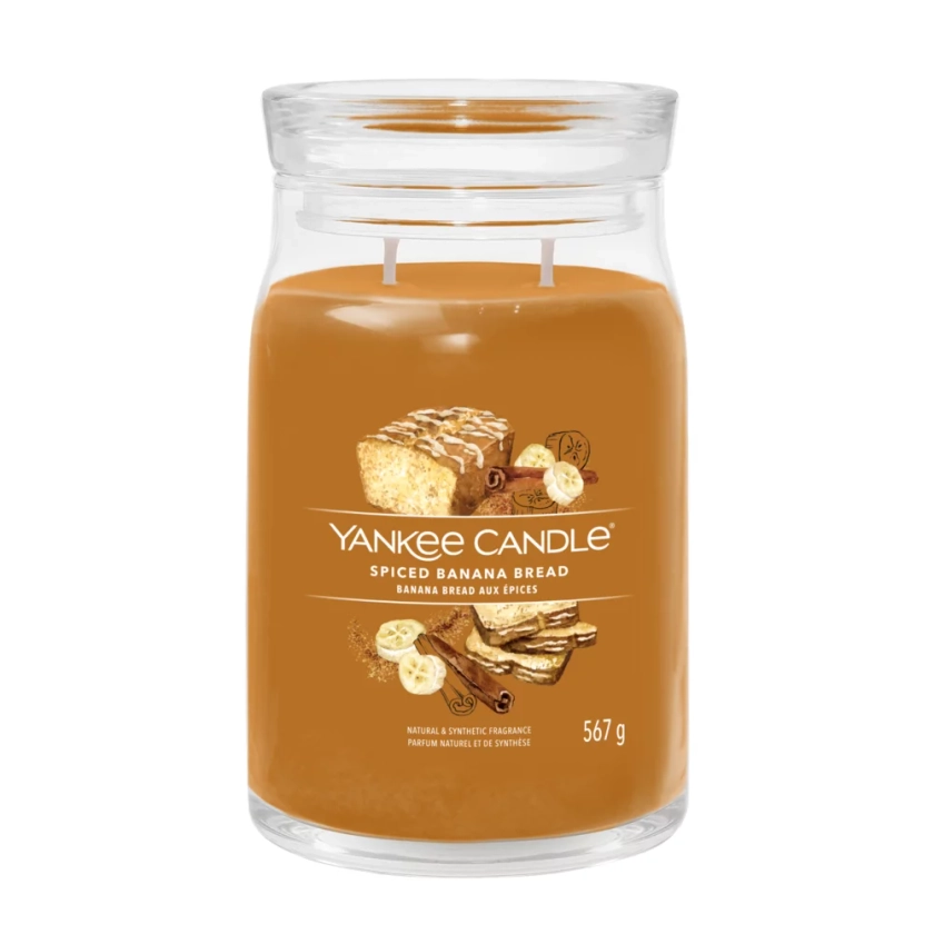 Spiced Banana Bread Signature Large Jar Candle - Signature Large Jar Candles | Yankee Candle