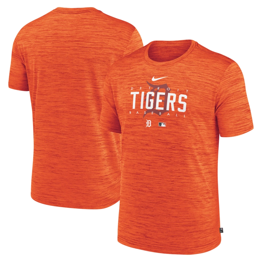 Detroit Tigers Nike Authentic Collection Velocity Performance Practice T-Shirt - Orange