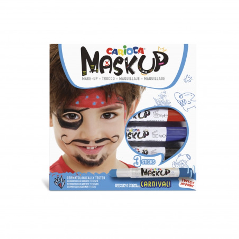 Peintures pour le Visage Mask Up Carnival - 3 Pcs