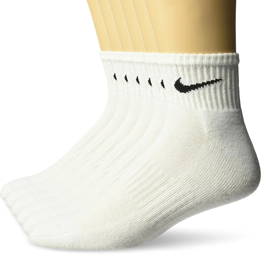 Nike Women's Performance Cushion Quarter Socks with Band (6 Pairs)