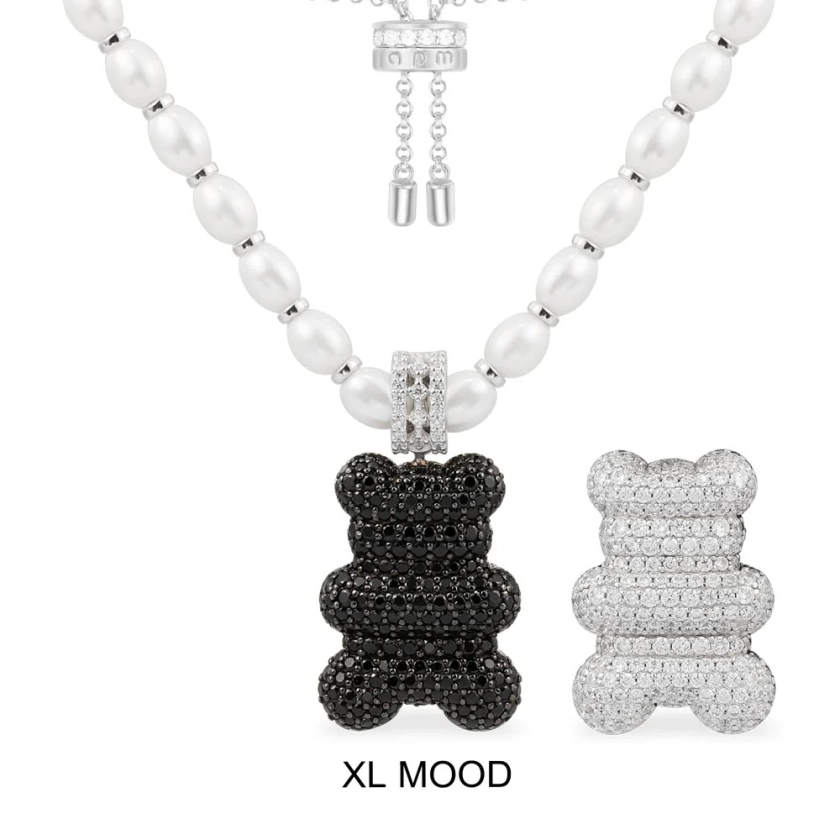 Collier Ajustable Yummy Bear (CLIP) Mood XL avec Perles