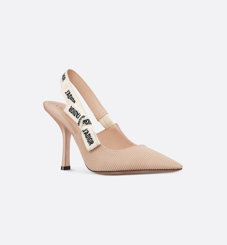 Escarpin slingback J'Adior Tissu technique nude | DIOR