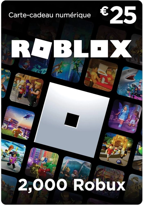 Carte Cadeau Roblox - 2,000 Robux (article virtuel exclusif inclus] (Code digital pour ordinateur, téléphone, tablette, Xbox One, Xbox Series X|S, Oculus Rift et HTC Vive)
