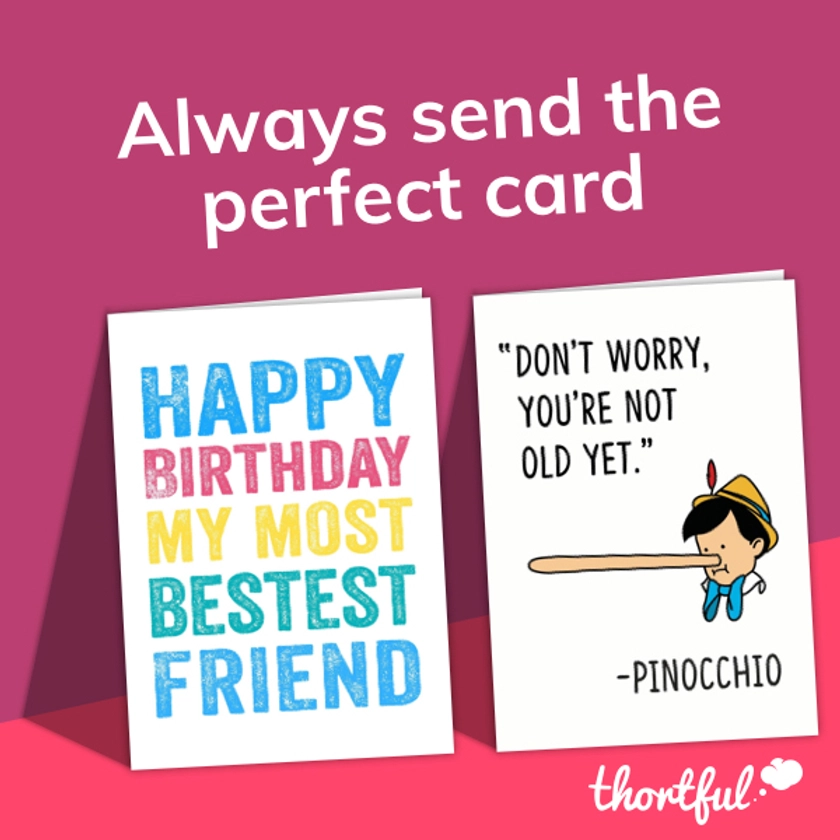 Send The Perfect Greeting Card | Order Online & It's Sent Today | thortful