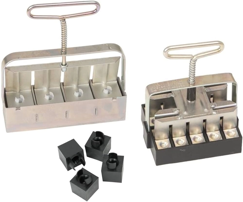 Ladbrooke Genuine Soil Block Maker 3-Pc. Basics Nesting Set - includes Mini 4, Micro 20, Cubic Inserts. Made in England