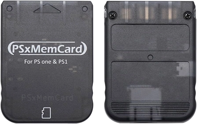 RetroScaler Psxmemcard PS1 Memory Card - Supports Firmware Upgrade and Save Data Game Card, Includes a 512MB Micro SD Card, for PS1 & PS One Game Console