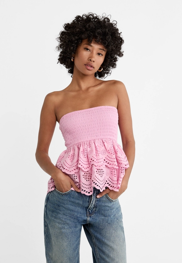 Haut bandeau avec broderie