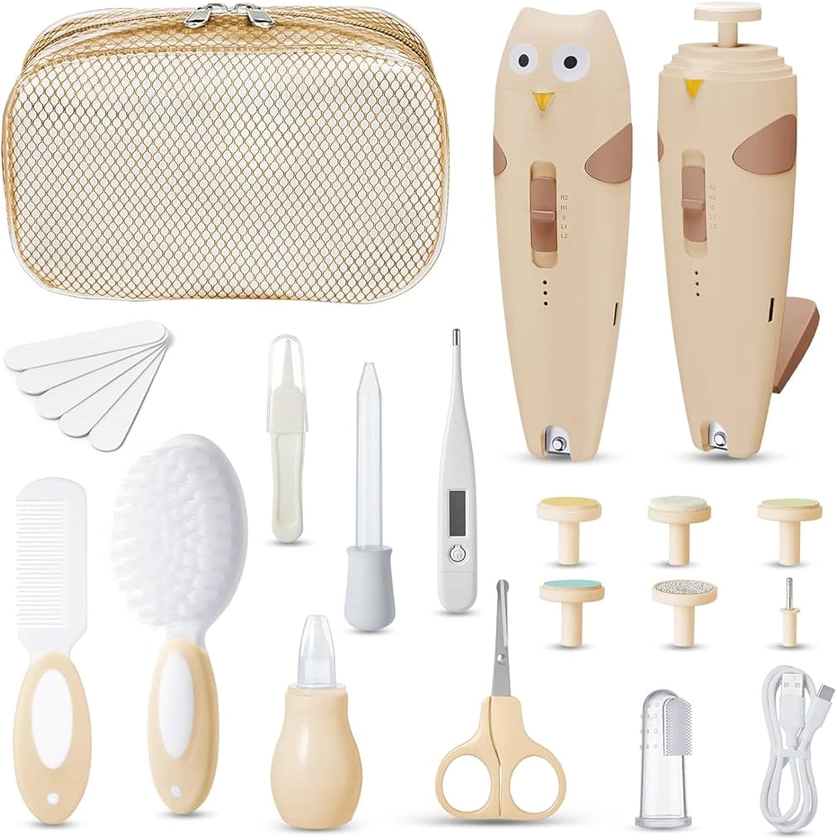 Lictin Lime à Ongle Électrique Bébé 26 en 1, Kit de Coupe Ongle Bébé, Ensemble de Coupe et de Soins des Ongles pour Bébé, Adapté aux Nouveau-nés, aux Enfants et aux Adultes