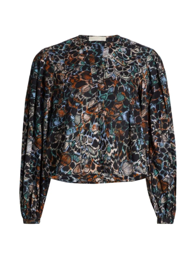 Shop Ulla Johnson Llara Printed Cotton Blouse | Saks Fifth Avenue