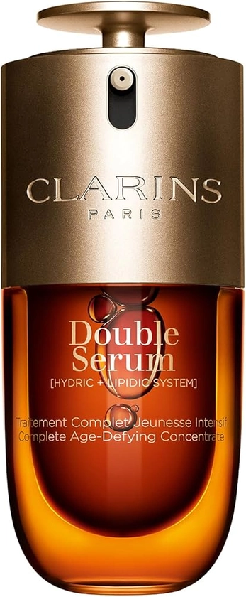 Clarins NEW Double Serum | Anti Aging Face Serum | Visibly Firms, Smoothes, Boosts Radiance, and Refines Pores | 24H Hydration | All Skin Types