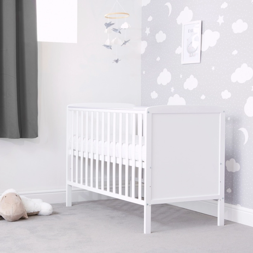 Baby Elegance - Lit Bébé en Bois - Blanc | Smyths Toys France