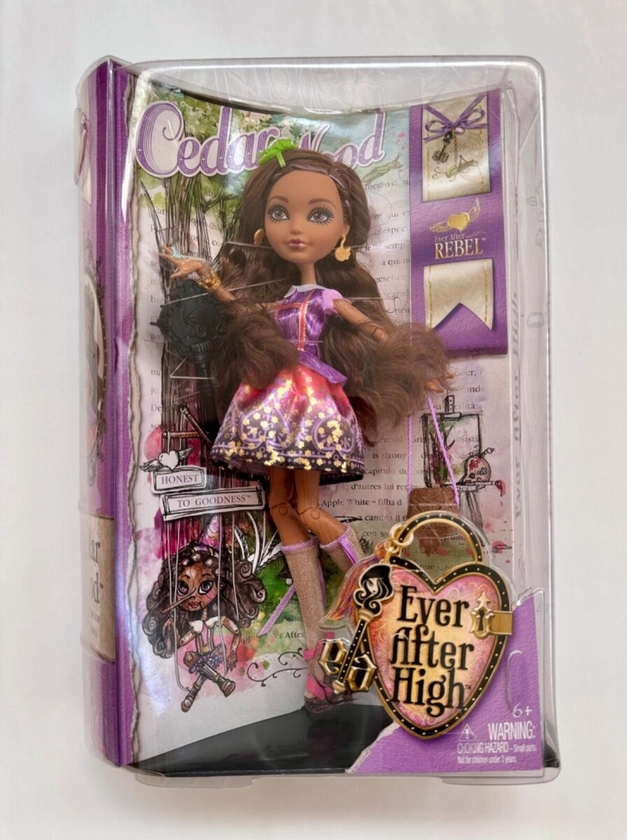 **VERY RARE** 2013 Ever After High Doll CEDAR WOOD Daughter of Pinocchio NEW BOX