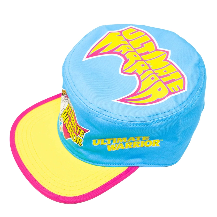 The Ultimate Warrior Ripple Junction Vintage Painters Flex Hat - Blue/Yellow