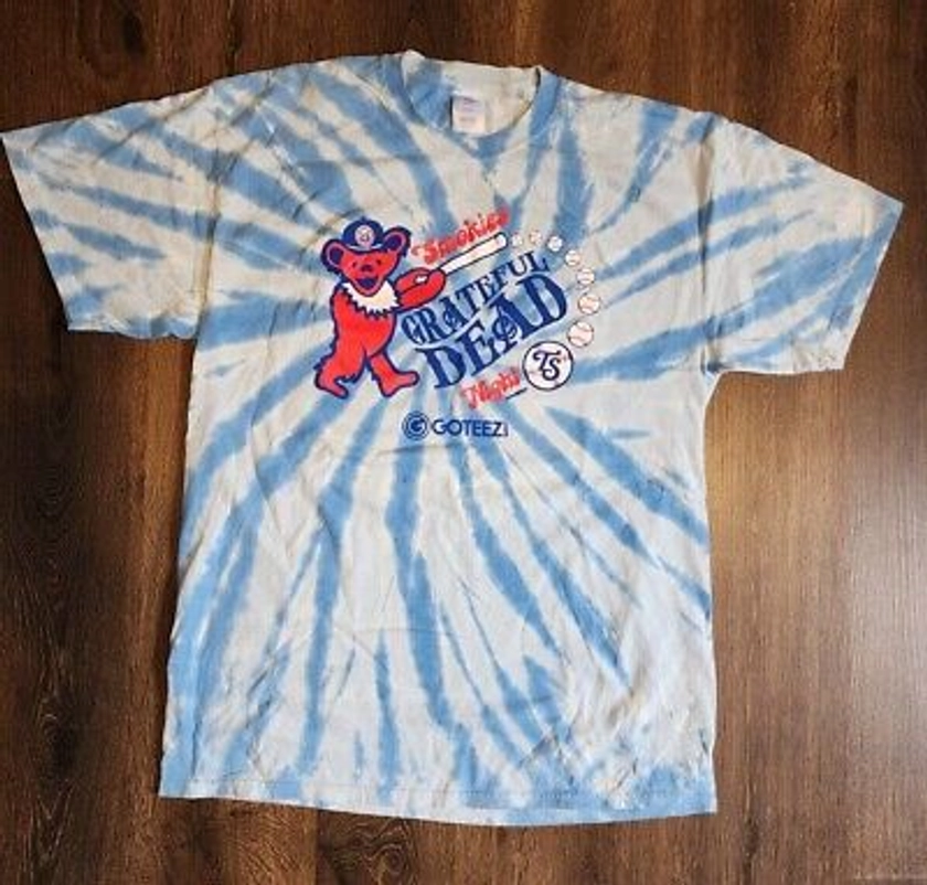 Grateful Dead American Bear Tie-dye L Unisex T-shirt Baseball Smokies Vintage | eBay
