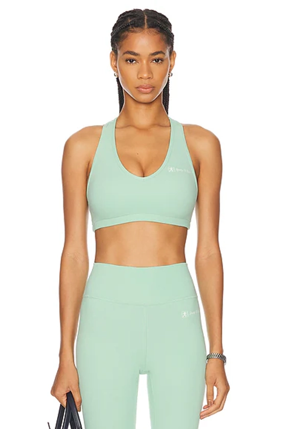 Runner Script V-Neck Sports Bra