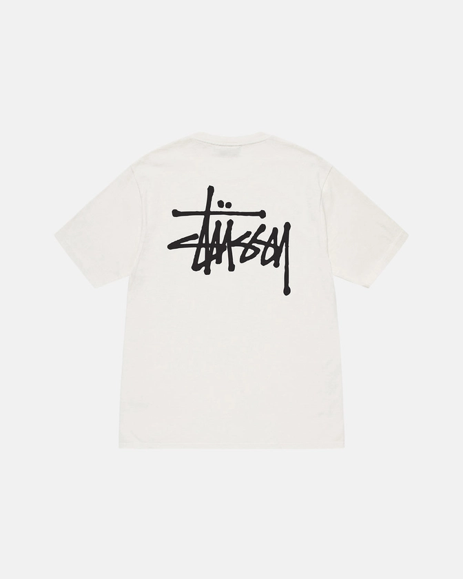 Outlet E Saldi Stussy Magliette Running - Basic Pigment Dyed Beige