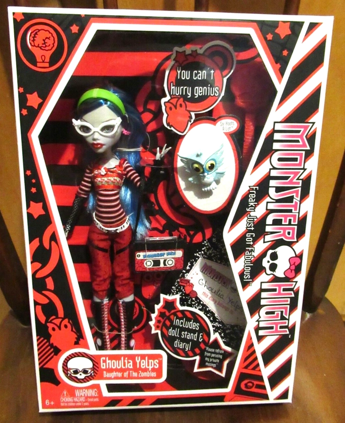 Monster High Signature Ghoulia Yelps Doll Mattel First Wave Box NIB 2010 RARE
