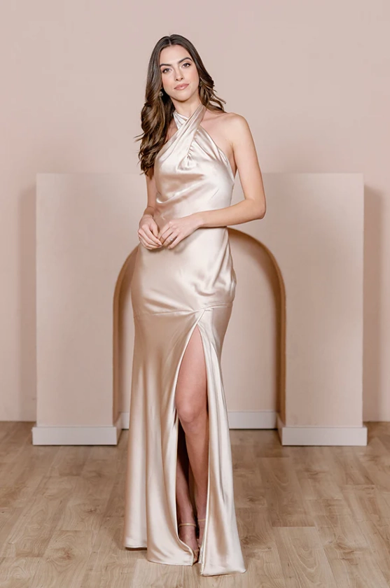 Athena Satin Dress | Made To Order