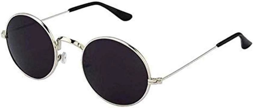 Buy JUST-STYLE Black Round Sunglasses For Men And Women (Black) at Amazon.in