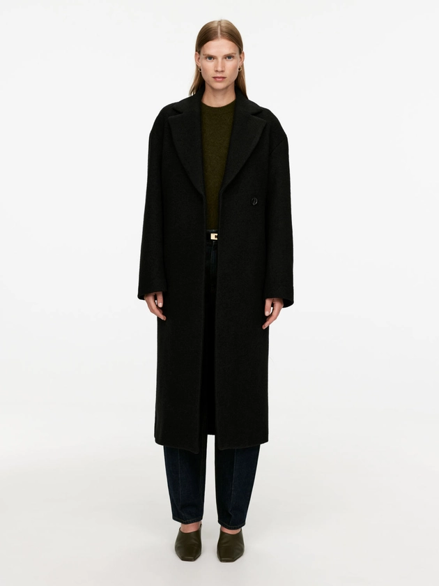 Bouclé Wool Coat