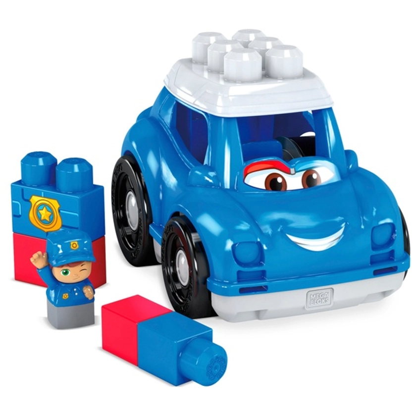 Mega Bloks Lil Vehicles Peter Police Car | Smyths Toys UK
