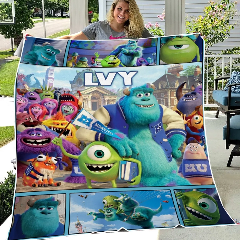 Monster Inc Movie Blanket Monster University Blanket sold by Shut Janifer | SKU 3973055 | Printerval UK