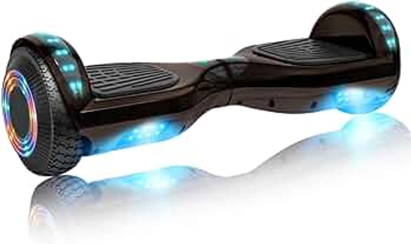 SISIGAD Hoverboard for Kids Ages 6-12, with Built-in Bluetooth Speaker and 6.5" Colorful Lights Wheels, Safety Certified Self Balancing Scooter Gift for Kids