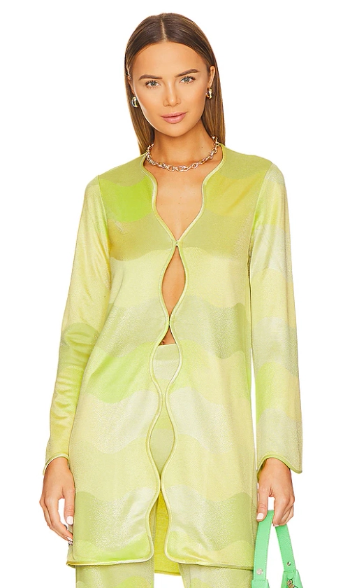 Alexis Bia Top in Lime Waves | REVOLVE