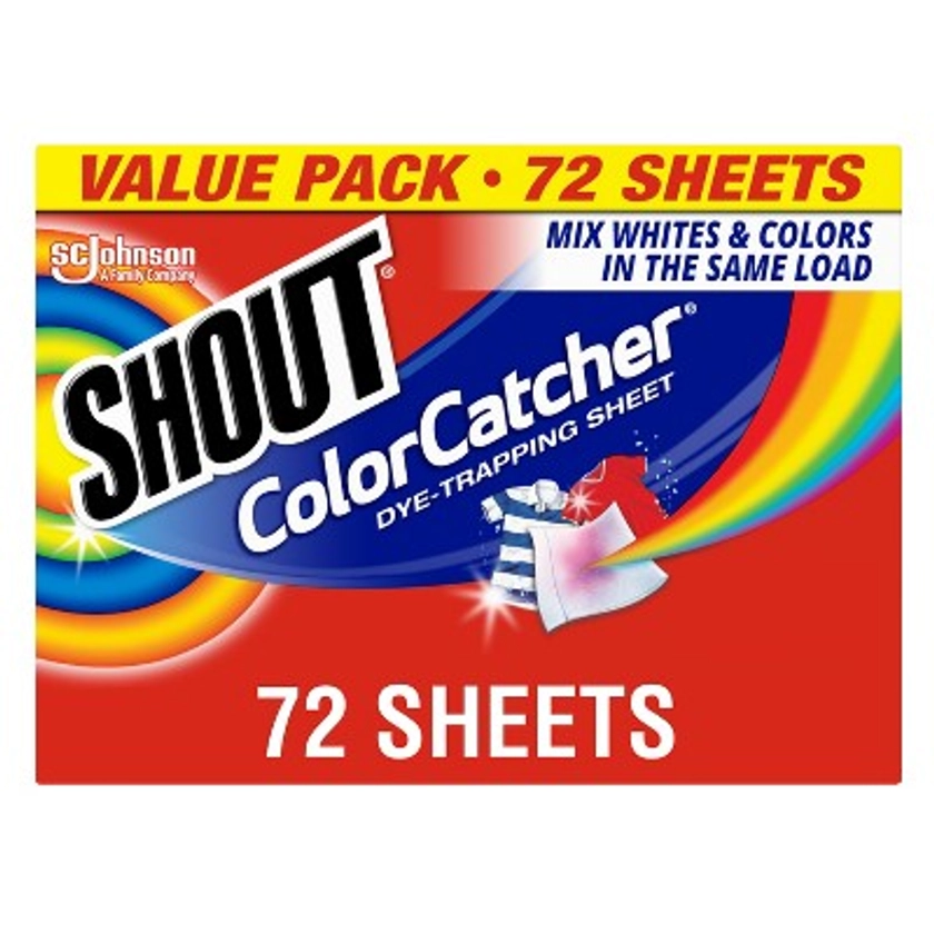 Shout Color Catcher Dye Trapping Sheets - 72ct