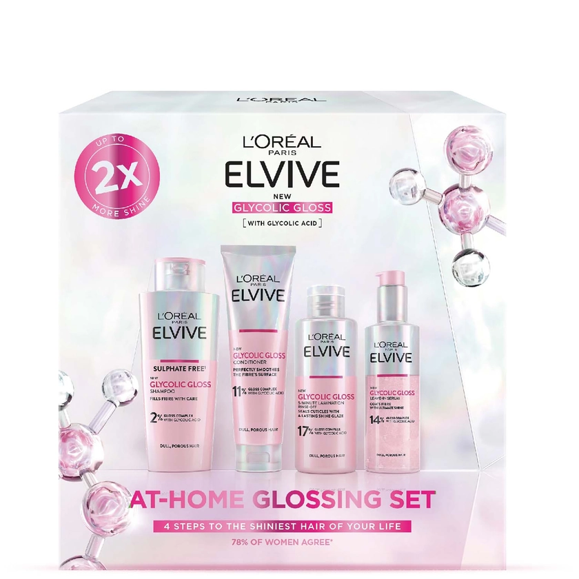 L'Oréal Paris Elvive At-Home Glossing Set | LOOKFANTASTIC