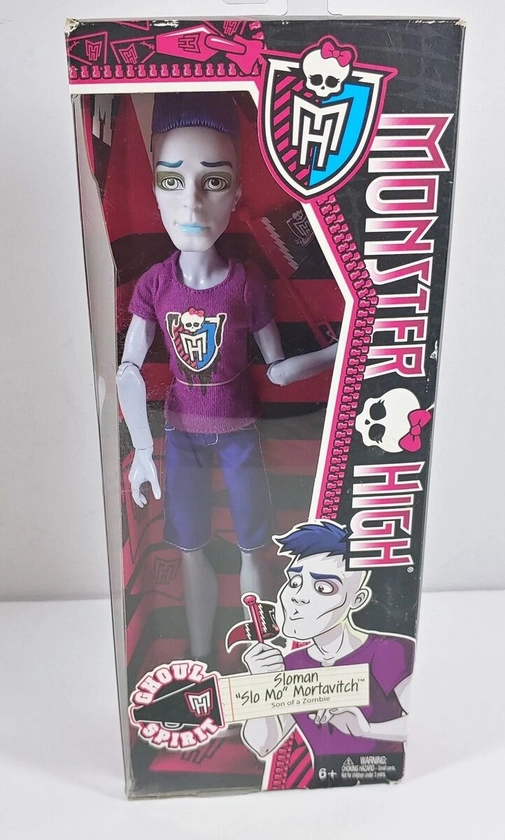 2013 Mattel Monster High Doll Ghoul Spirit Sloman Slo Mo Mortavitch