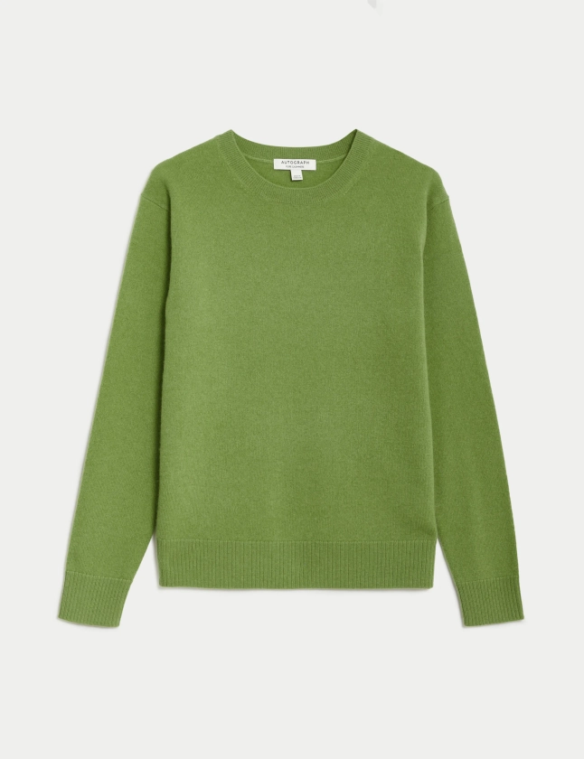 Pure Cashmere Textured Crew Neck Jumper | Autograph | M&S