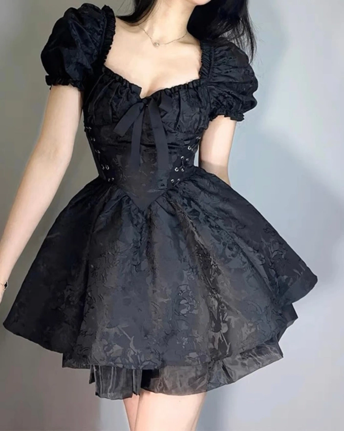 Vintage Gothic Dark Princess Dress, Gothic Witch Black Slip Prom Dress, Fairy Dress, Masquerade Party Elegant Dress, Halloween Dress