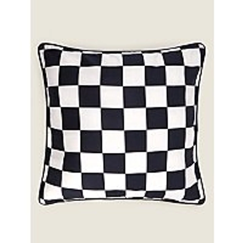 Checkerboard Black & White Cushion Cover | Home | George at ASDA