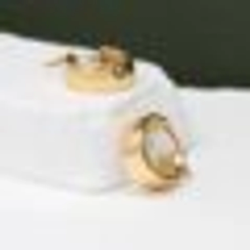 9ct Gold Chunky Huggie Hoop Earrings