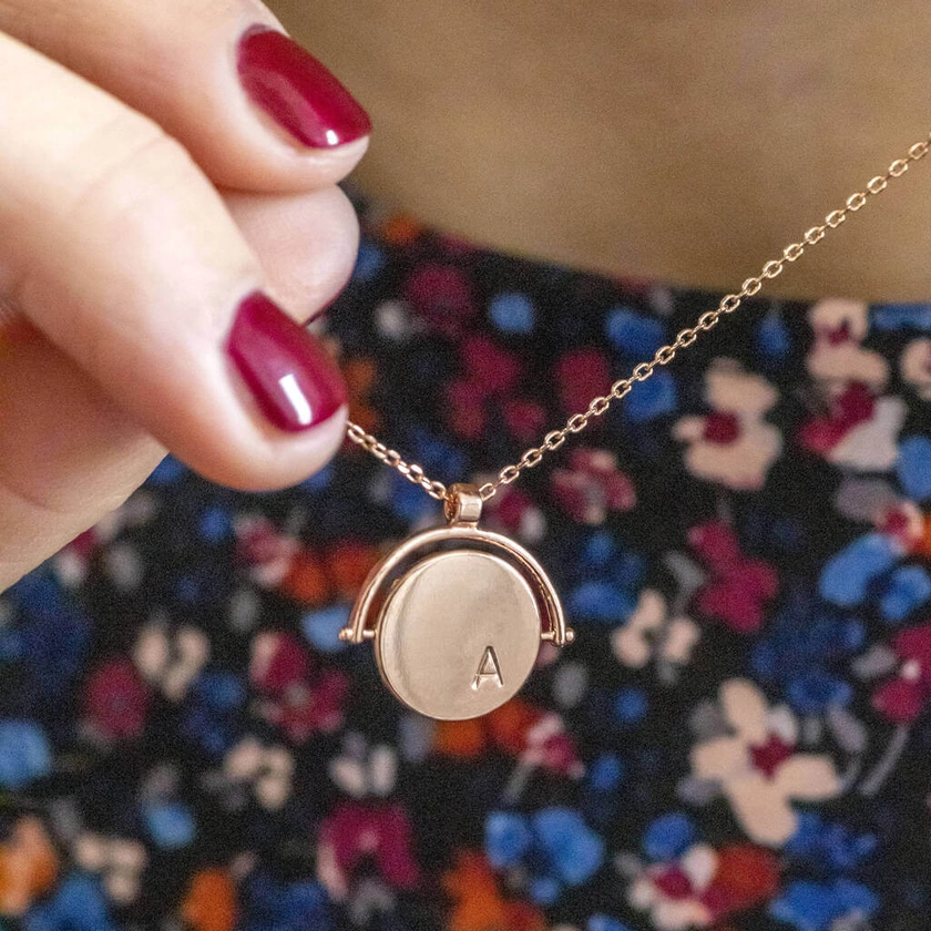 Personalised Spinner Necklace | Initials