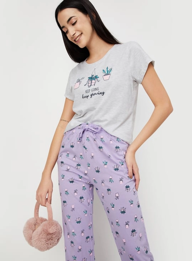 Women Printed PJ Set