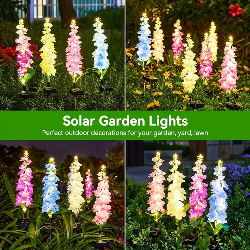 Solar Ground Lights Outdoor Garden - Temu