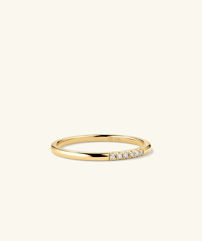 14k Gold Diamonds Line Ring - Jewelry | Mejuri