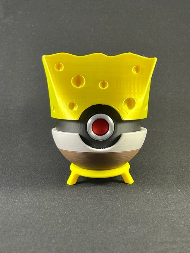 SpongeBob Squarepants - Series 1 - 3D Printed Custom Pokeball