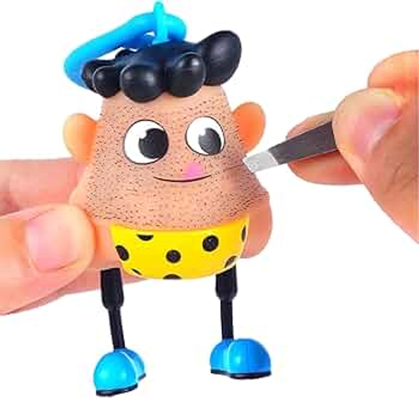 Mr Plucky Toy, Hair Plucking Toy, Hair Pulling Fidget Toys, with Tweezers, Skin Picking Fidget Toys, Trichotillomania Fidget Toys, Funny Joke Toy for Birthday, Christmas, Halloween