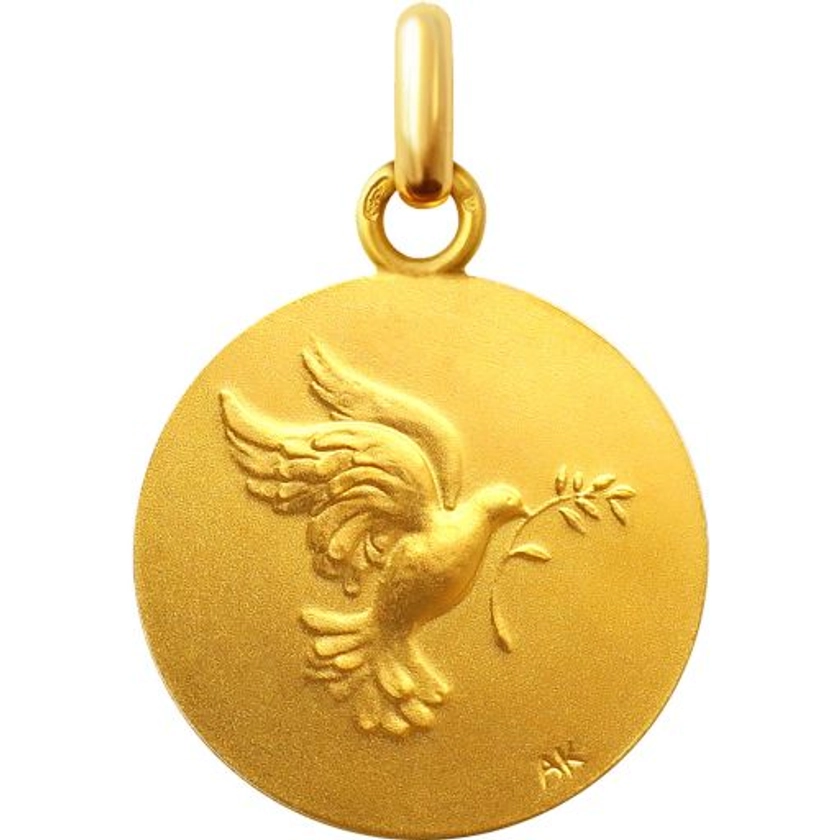 Médaille Saint Esprit en or 18 carats 16 mm