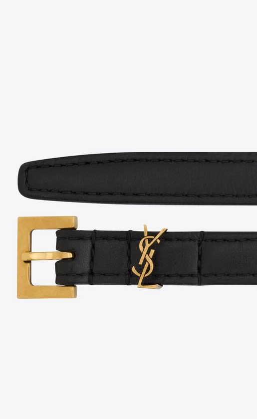 Cintura extra sottile CASSANDRE in pelle liscia | Saint Laurent | YSL.com