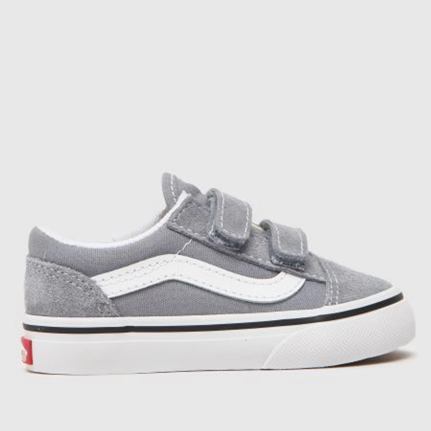 Kids Toddler Grey Vans Old Skool V Trainers | schuh