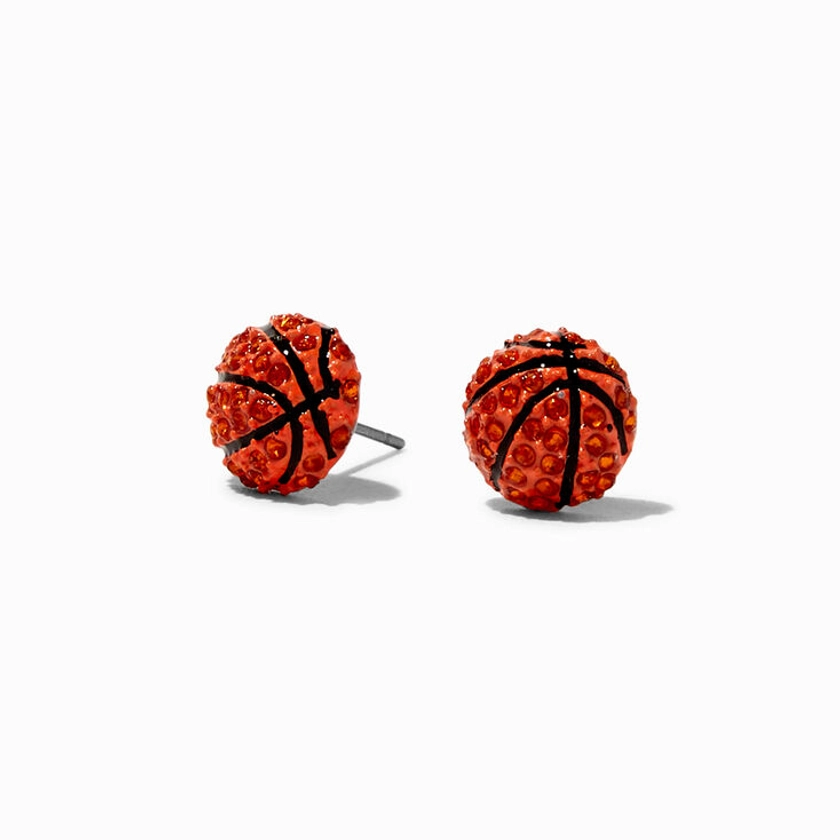Studded Basketball Stud Earrings